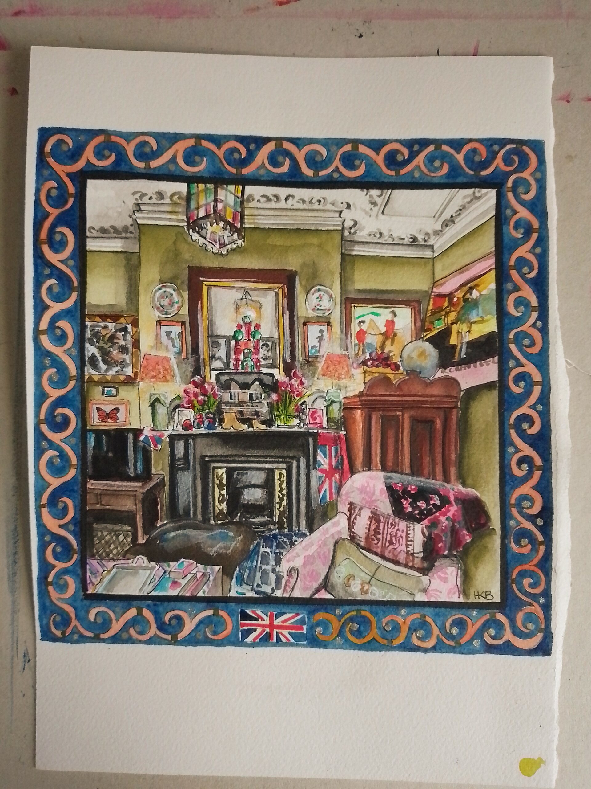 Memories of Home I (original watercolour) - Image 2