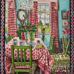 The Cheeriest Room (original watercolour)