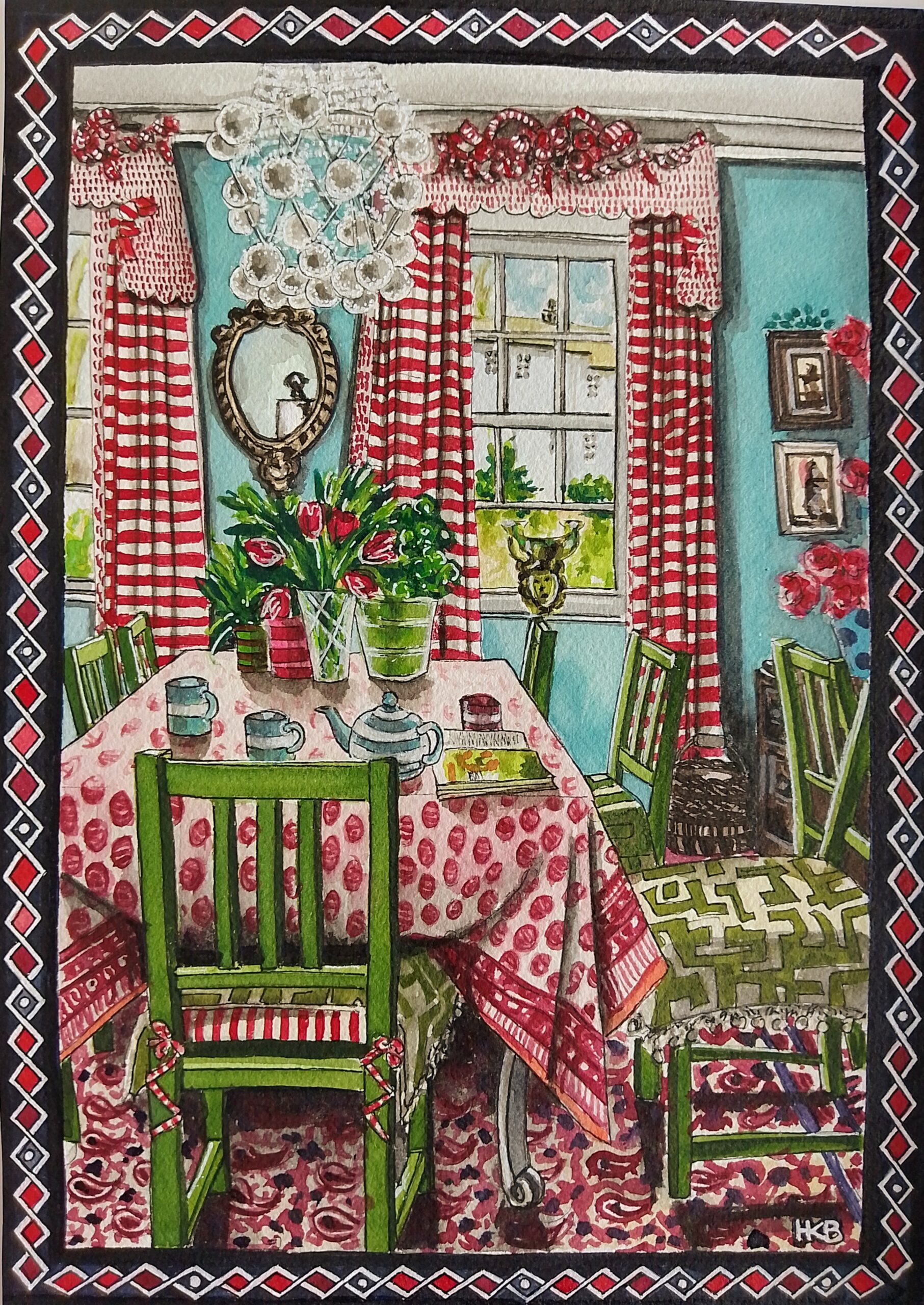 The Cheeriest Room (original watercolour)